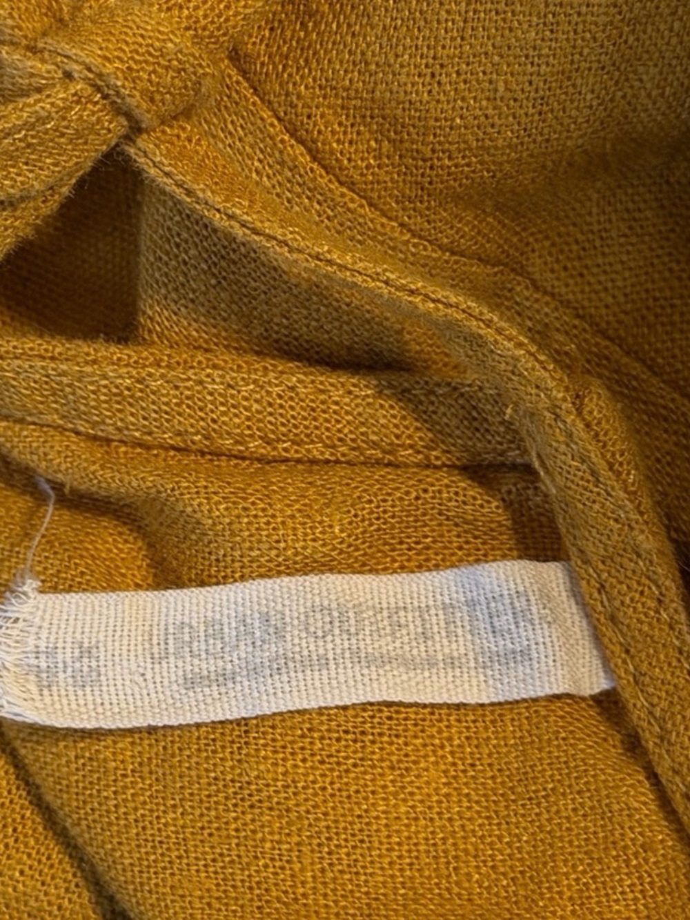 Urban Outfitters Mustard Yellow Linen Pleated Balloon Sleeve Jumpsuit - Picture 5 of 5